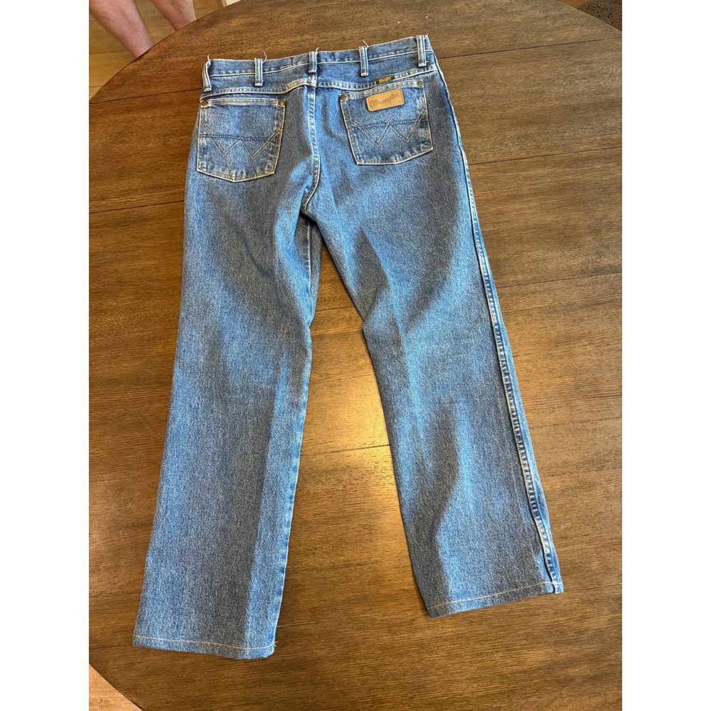 Wrangler George Strait‎ Cowboy Cut Slim Fit Jeans 936GSHD Medium Wash 32x27 Mens - Picture 3 of 7